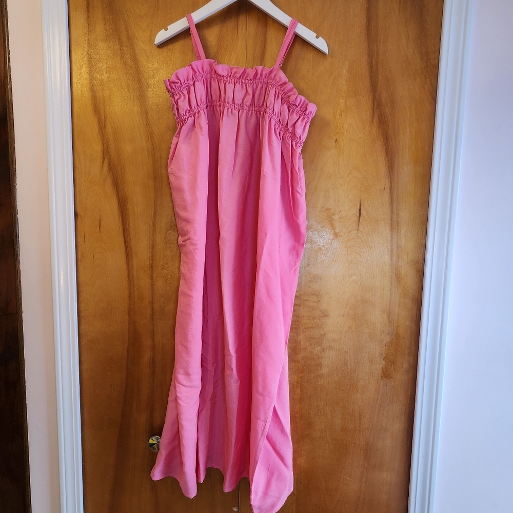 Taylor Tillman Women's Zoe Dress in Pink Poplin, Size XS, $196 NWT